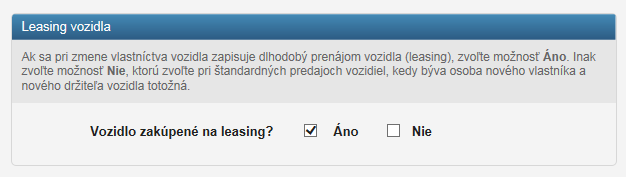 leasing vozidla