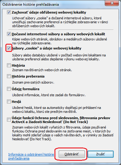Vymazanie dát prehliadania v prehliadači Internet Explorer Vymazanie dát prehliadania v prehliadači Internet Explorer
