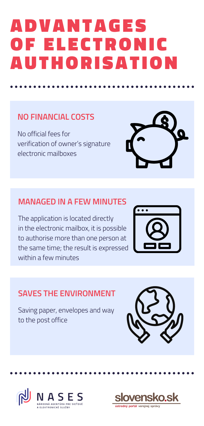 Advantages of electronic authorisation Illistrative image - Advantages of electronic authorisation such as granting access to another person and enjoying relax
