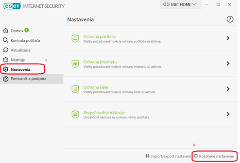 Eset: Advanced settings (Fig. 04.)