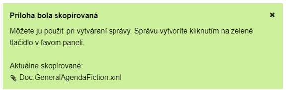 Úspešné skopírovanie rozhodnutia Úspešné skopírovanie rozhodnutia